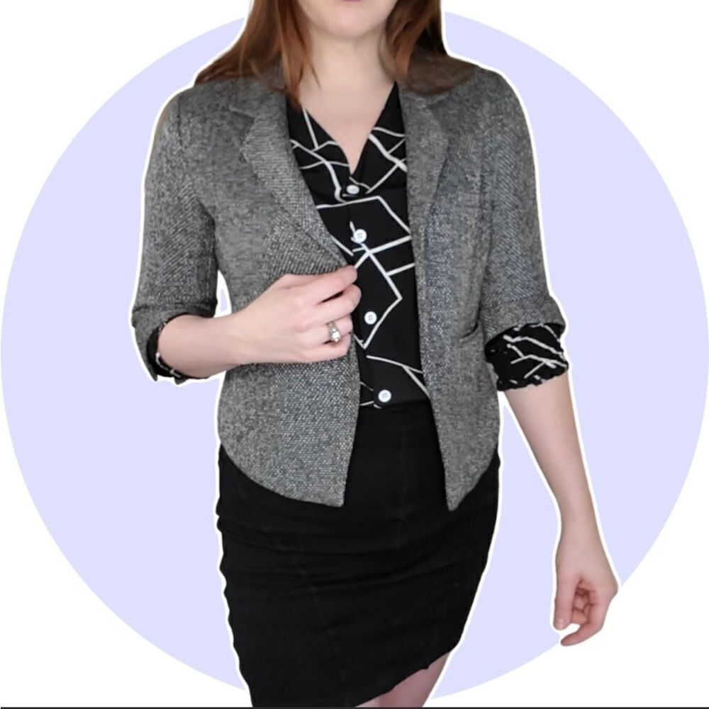 NSF cropped tweed Blazer